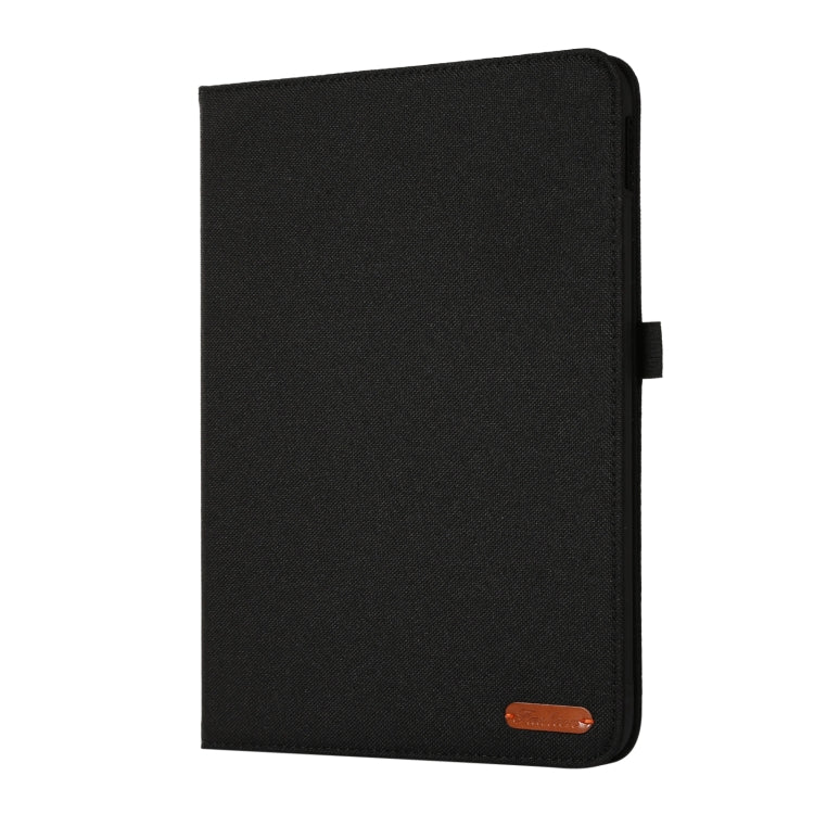 For iPad 10th 10.9 2022 Fabric Leather Tablet Case with Name Card Clip