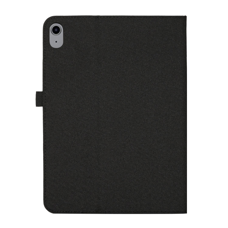 For iPad 10th 10.9 2022 Fabric Leather Tablet Case with Name Card Clip