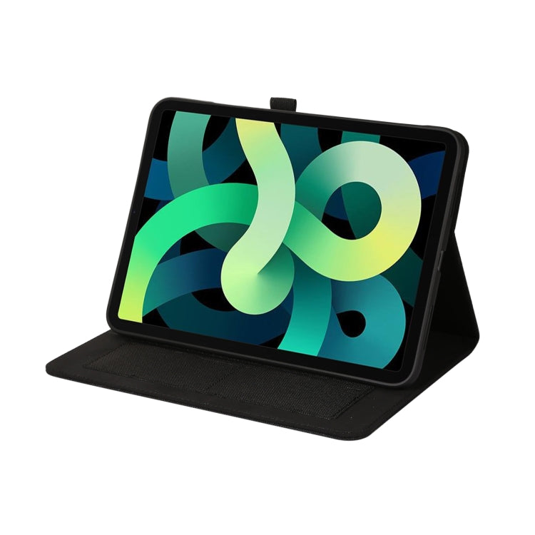 For iPad 10th 10.9 2022 Fabric Leather Tablet Case with Name Card Clip