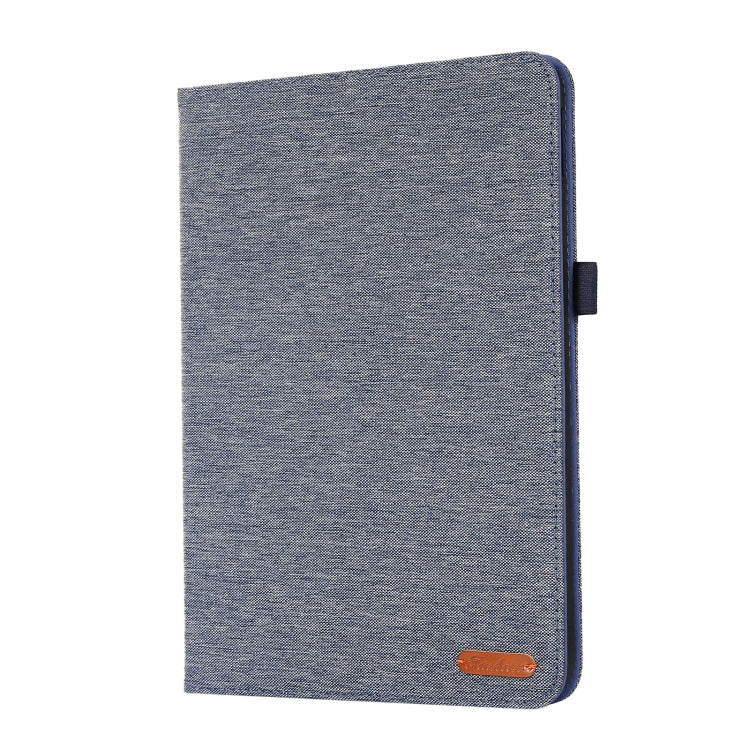 For iPad 10th 10.9 2022 Fabric Leather Tablet Case with Name Card Clip