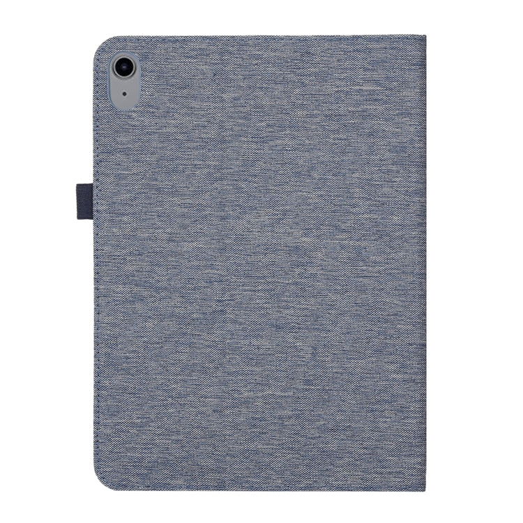 For iPad 10th 10.9 2022 Fabric Leather Tablet Case with Name Card Clip