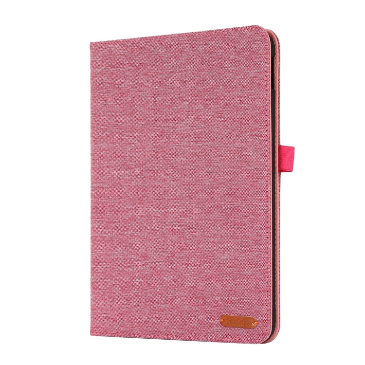 For iPad 10th 10.9 2022 Fabric Leather Tablet Case with Name Card Clip