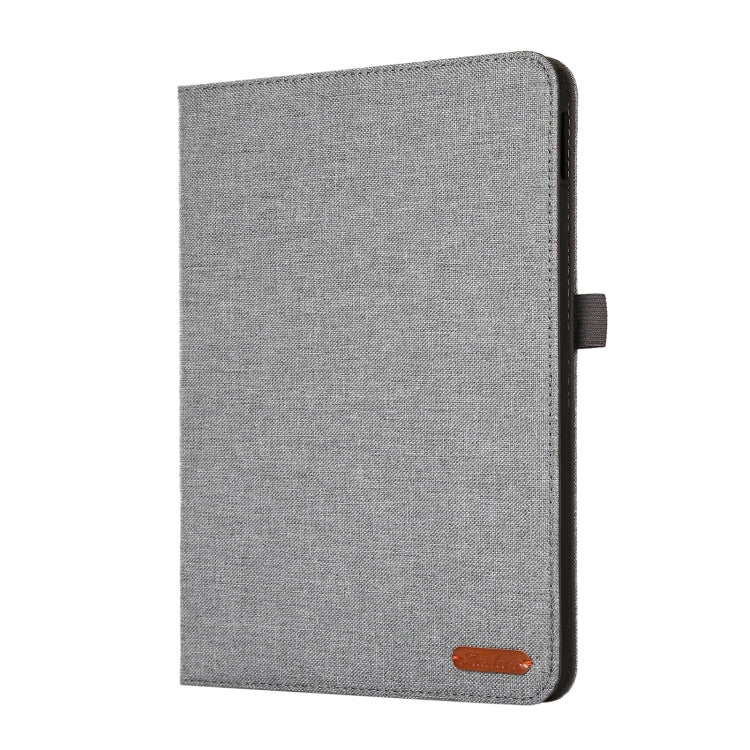 For iPad 10th 10.9 2022 Fabric Leather Tablet Case with Name Card Clip
