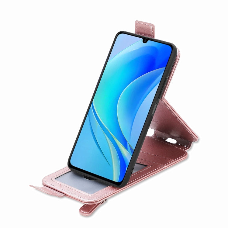 For Huawei Enjoy 50 Zipper Wallet Vertical Flip Leather Phone Case