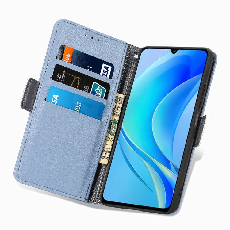 For Huawei Nova Y70 Stereoscopic Flowers Leather Phone Case
