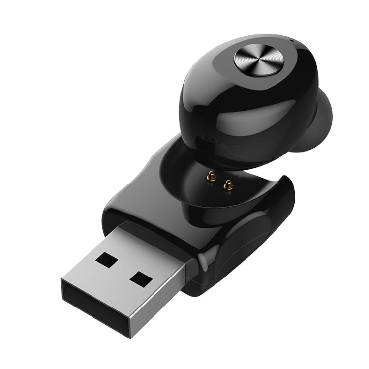 XG-U12 TWS Bluetooth 5.0 Single Ear Stereo Wireless Bluetooth Headset(Black)