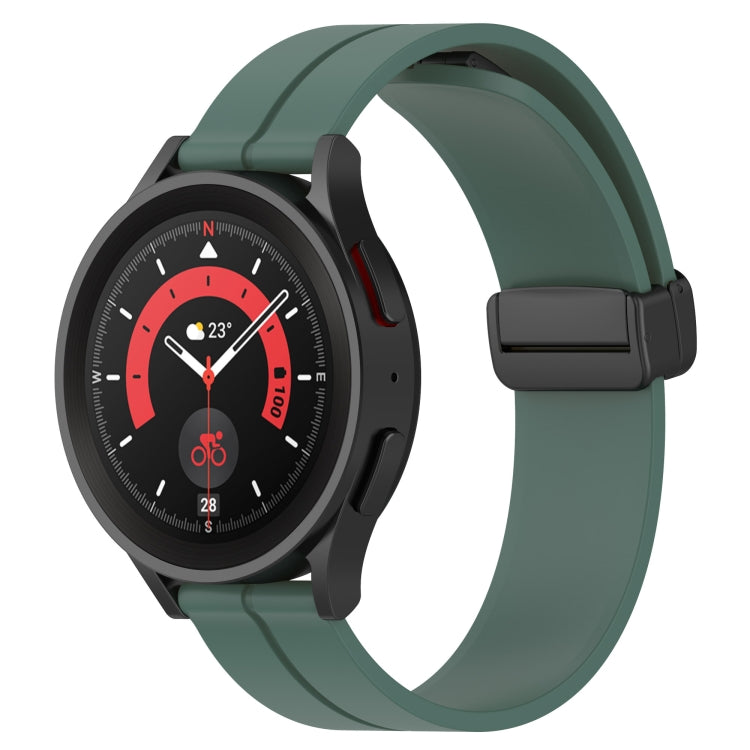 For Huawei Watch 2 20mm Solid Color Magnetic Clasp Silicone Watch Band
