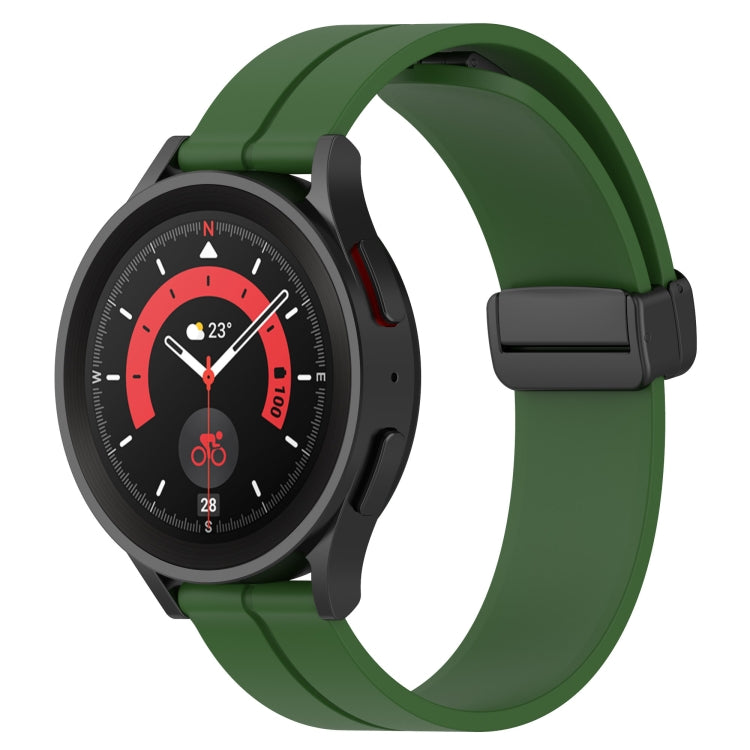 For Huawei Watch 2 20mm Solid Color Magnetic Clasp Silicone Watch Band