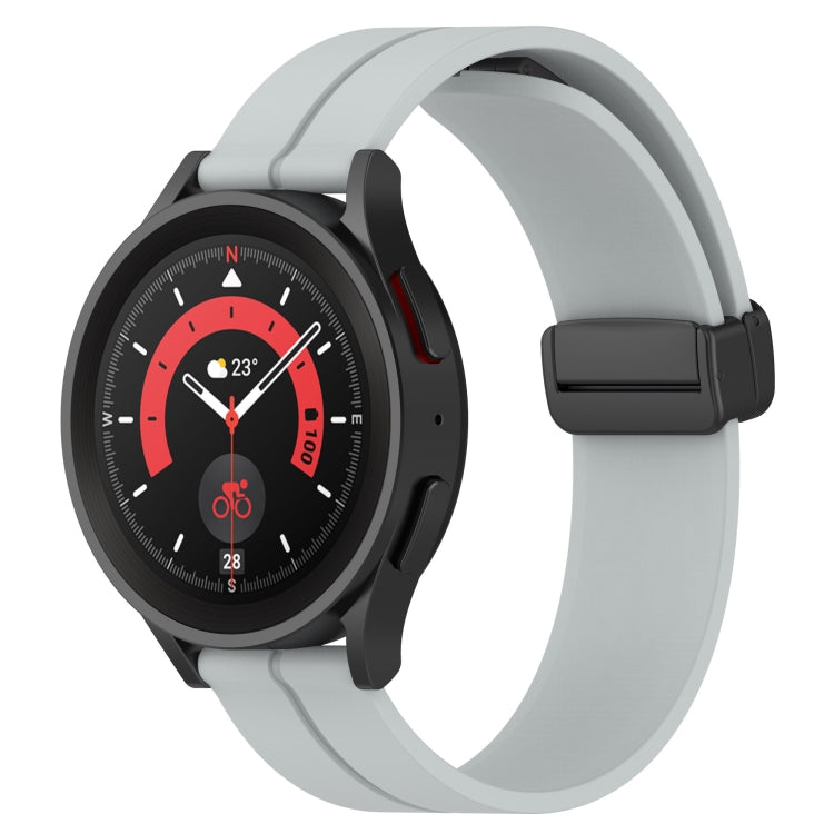 For Huawei Watch 2 20mm Solid Color Magnetic Clasp Silicone Watch Band