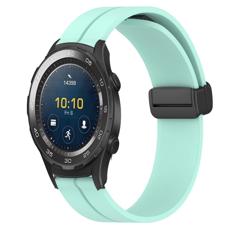 For Huawei Watch 2 20mm Solid Color Magnetic Clasp Silicone Watch Band
