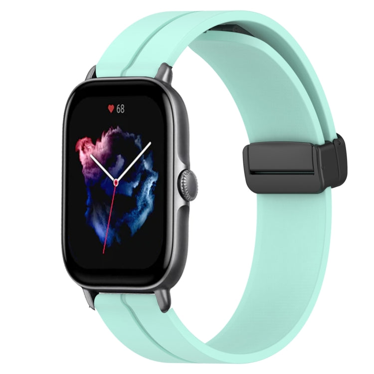 For Amazfit GTS 3 20mm Solid Color Magnetic Clasp Silicone Watch Band