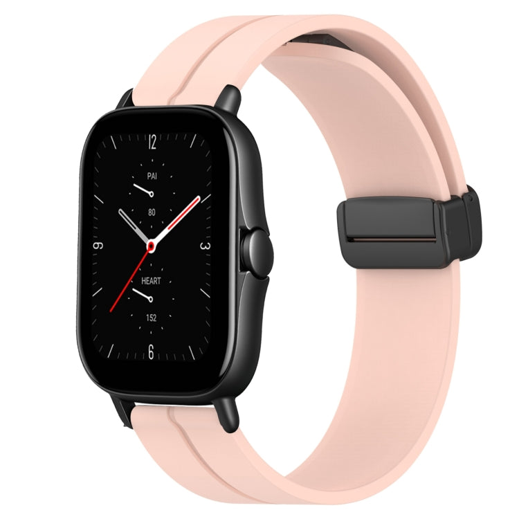 For Amazfit GTS 2 20mm Solid Color Magnetic Clasp Silicone Watch Band