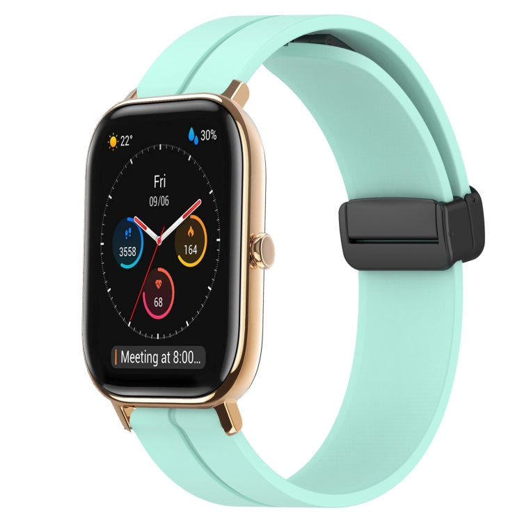 For Amazfit GTS 20mm Solid Color Magnetic Clasp Silicone Watch Band