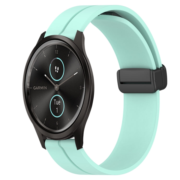 For Garmin Garminmove Style 20mm Solid Color Magnetic Clasp Silicone Watch Band