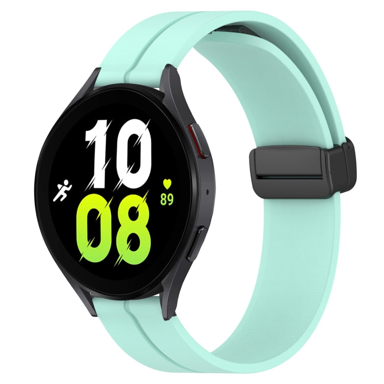 For Samsung Galaxy Watch 5 40mm 20mm Solid Color Magnetic Clasp Silicone Watch Band
