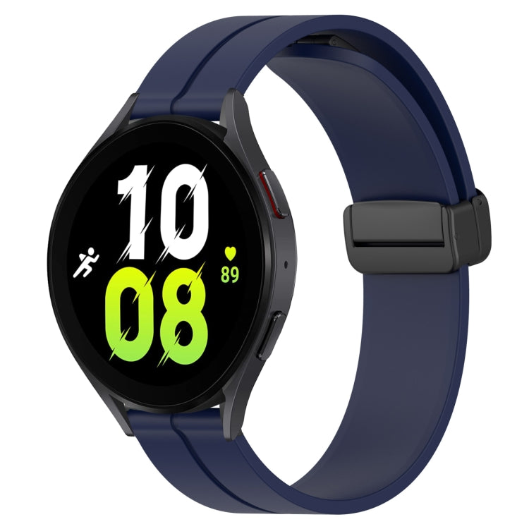 For Samsung Galaxy Watch 5 40mm 20mm Solid Color Magnetic Clasp Silicone Watch Band