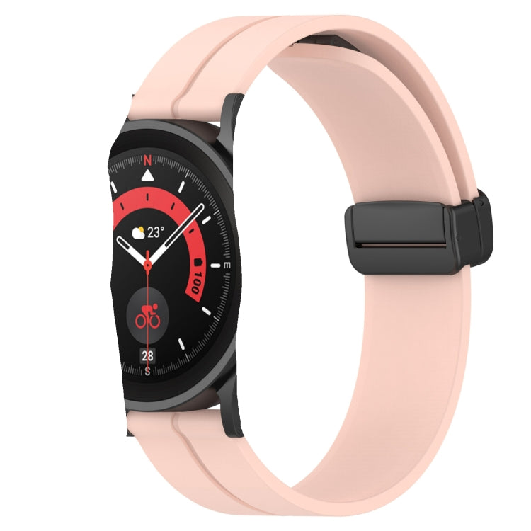 For Samsung Galaxy Watch 42mm 20mm Solid Color Magnetic Clasp Silicone Watch Band