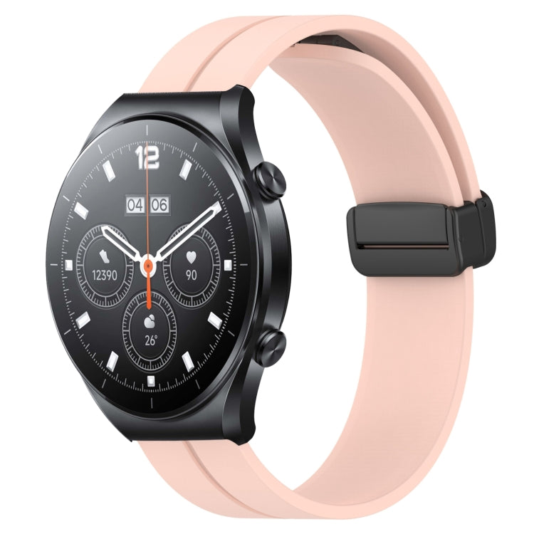 For Xiaomi MI Watch S1 22mm Solid Color Magnetic Clasp Silicone Watch Band