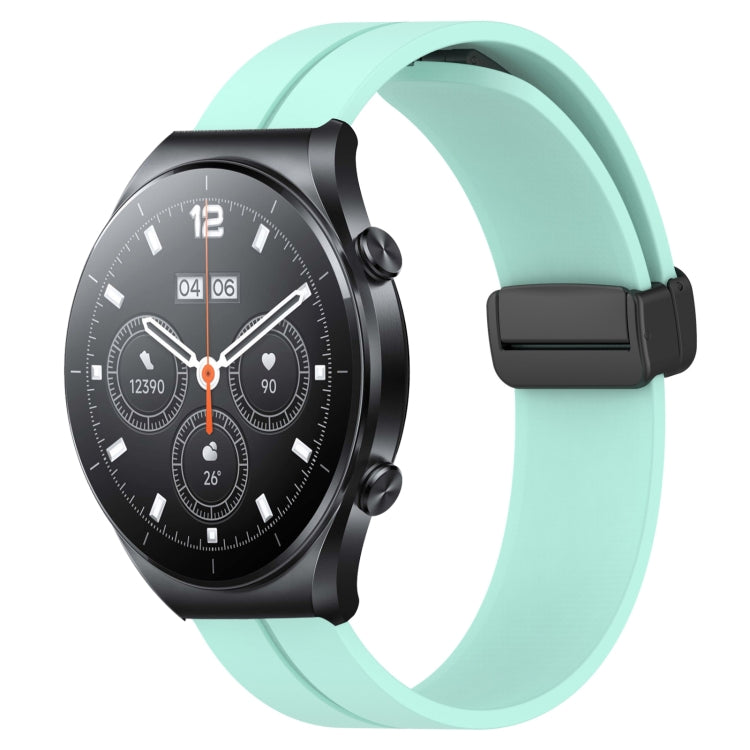 For Xiaomi MI Watch S1 22mm Solid Color Magnetic Clasp Silicone Watch Band