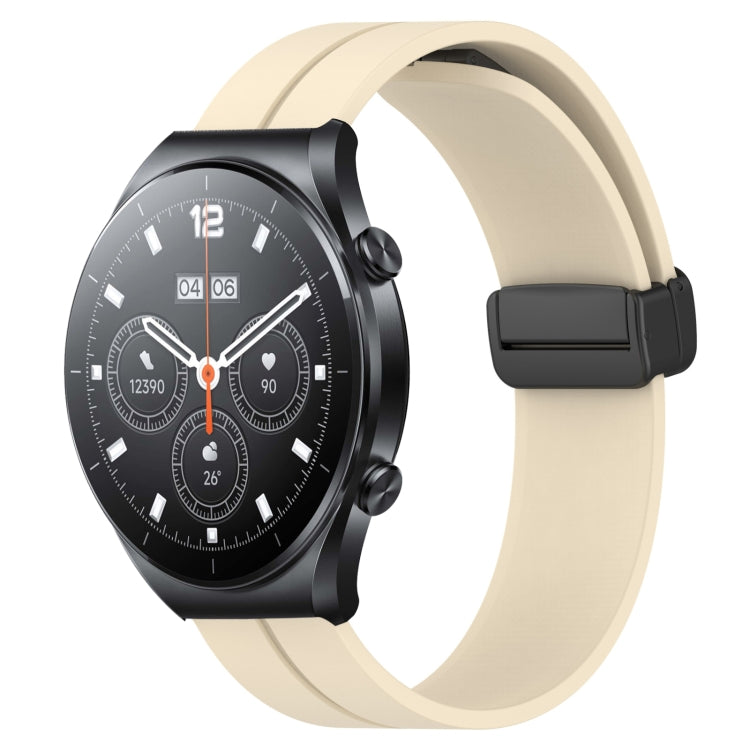 For Xiaomi MI Watch S1 Pro 22mm Solid Color Magnetic Clasp Silicone Watch Band