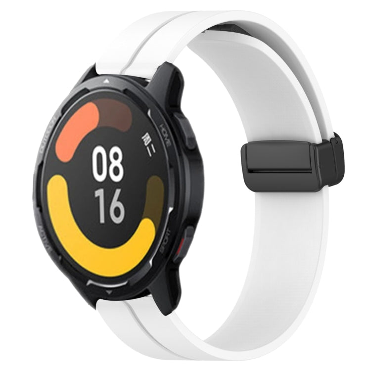 For Xiaomi MI Watch Color 2 22mm Solid Color Magnetic Clasp Silicone Watch Band
