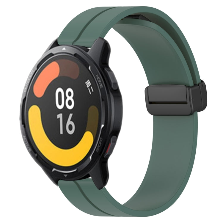 For Xiaomi MI Watch Color 2 22mm Solid Color Magnetic Clasp Silicone Watch Band