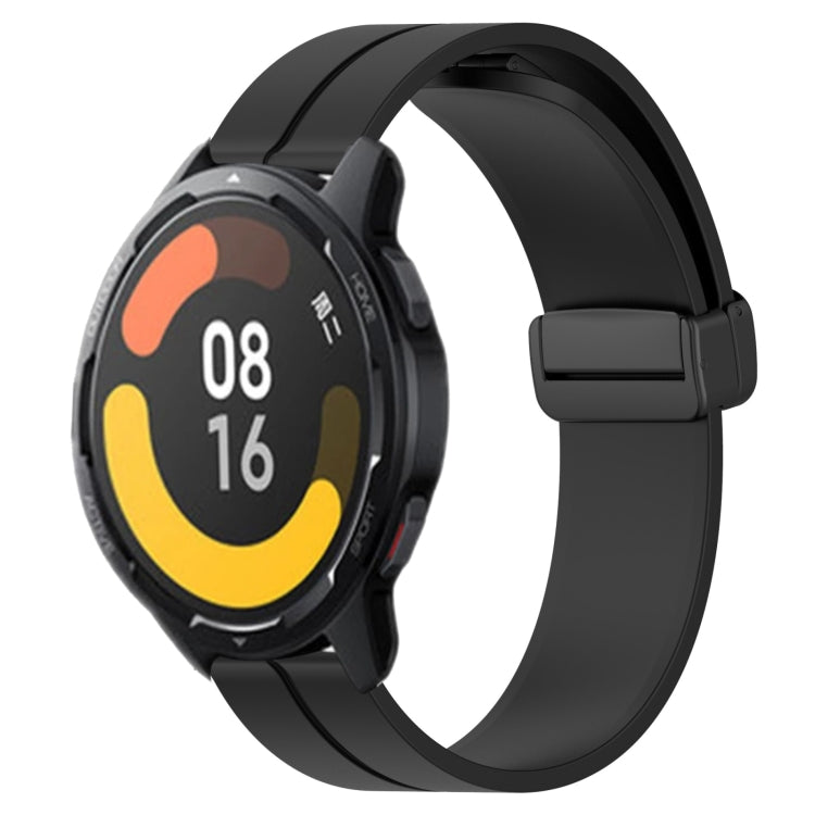 For Xiaomi MI Watch Color 2 22mm Solid Color Magnetic Clasp Silicone Watch Band