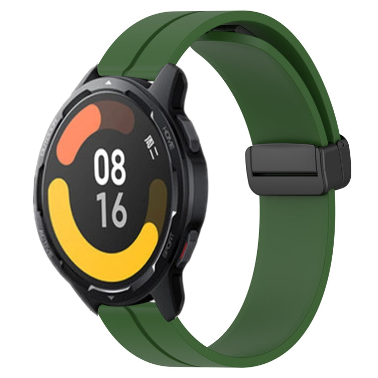 For Xiaomi MI Watch Color 2 22mm Solid Color Magnetic Clasp Silicone Watch Band