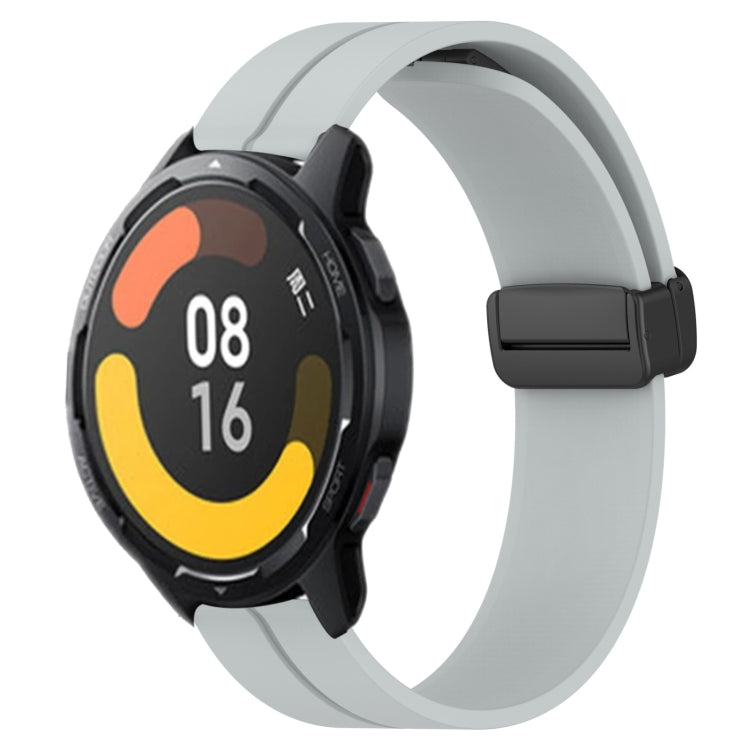 For Xiaomi MI Watch Color 2 22mm Solid Color Magnetic Clasp Silicone Watch Band