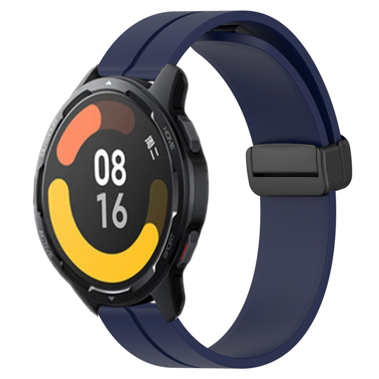 For Xiaomi MI Watch Color 2 22mm Solid Color Magnetic Clasp Silicone Watch Band