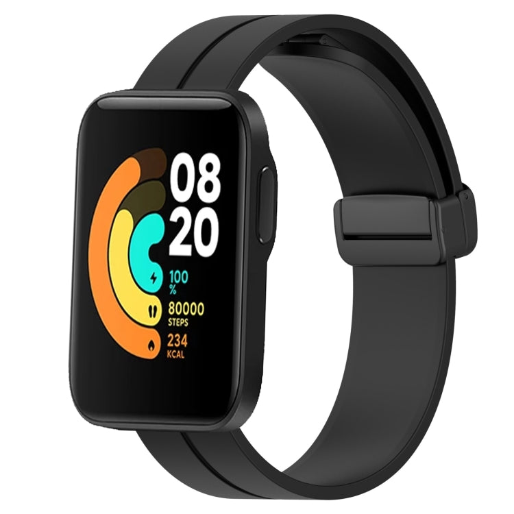 For Xiaomi MI Watch Sport 22mm Solid Color Magnetic Clasp Silicone Watch Band