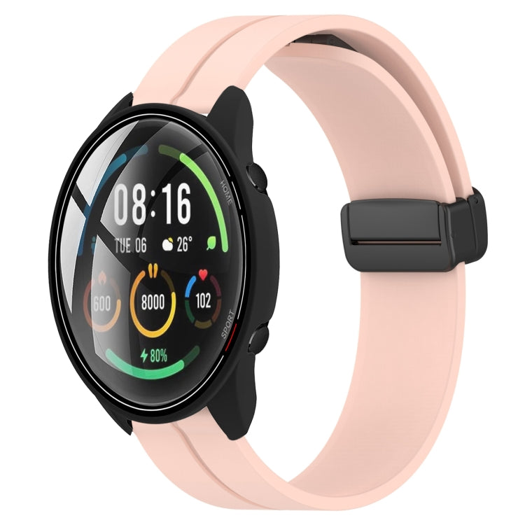 For Xiaomi MI Watch Color 22mm Solid Color Magnetic Clasp Silicone Watch Band