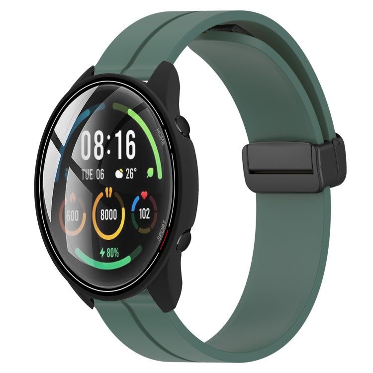 For Xiaomi MI Watch Color 22mm Solid Color Magnetic Clasp Silicone Watch Band
