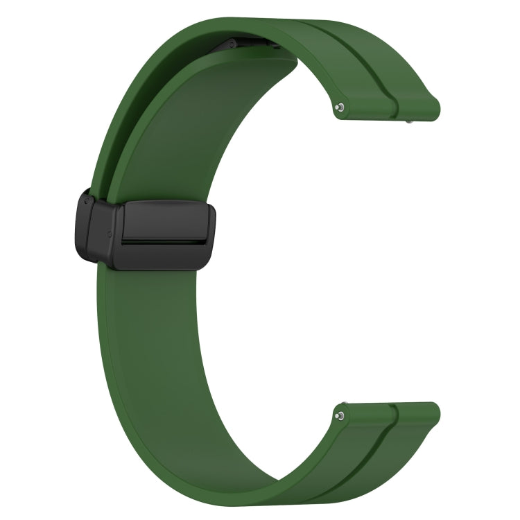 For Xiaomi MI Watch Color 22mm Solid Color Magnetic Clasp Silicone Watch Band