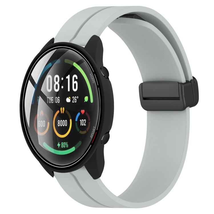 For Xiaomi MI Watch Color 22mm Solid Color Magnetic Clasp Silicone Watch Band