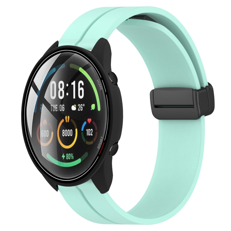 For Xiaomi MI Watch Color 22mm Solid Color Magnetic Clasp Silicone Watch Band