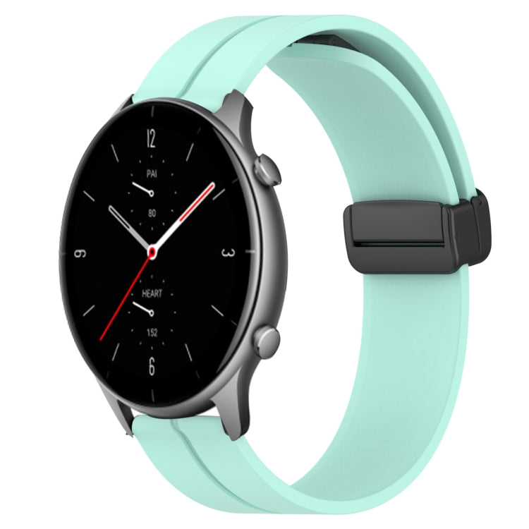 For Amazfit GTR 2e 22mm Solid Color Magnetic Clasp Silicone Watch Band