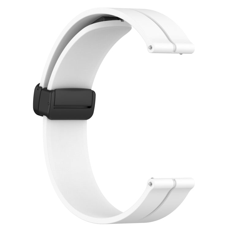 For Amazfit GTR 47mm 22mm Solid Color Magnetic Clasp Silicone Watch Band