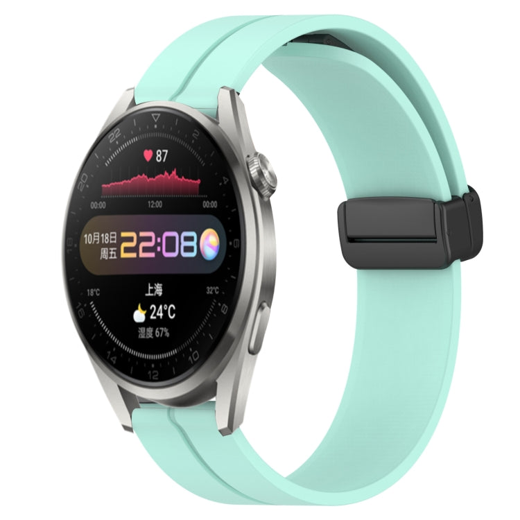 For Huawei Watch 3 Pro 22mm Solid Color Magnetic Clasp Silicone Watch Band