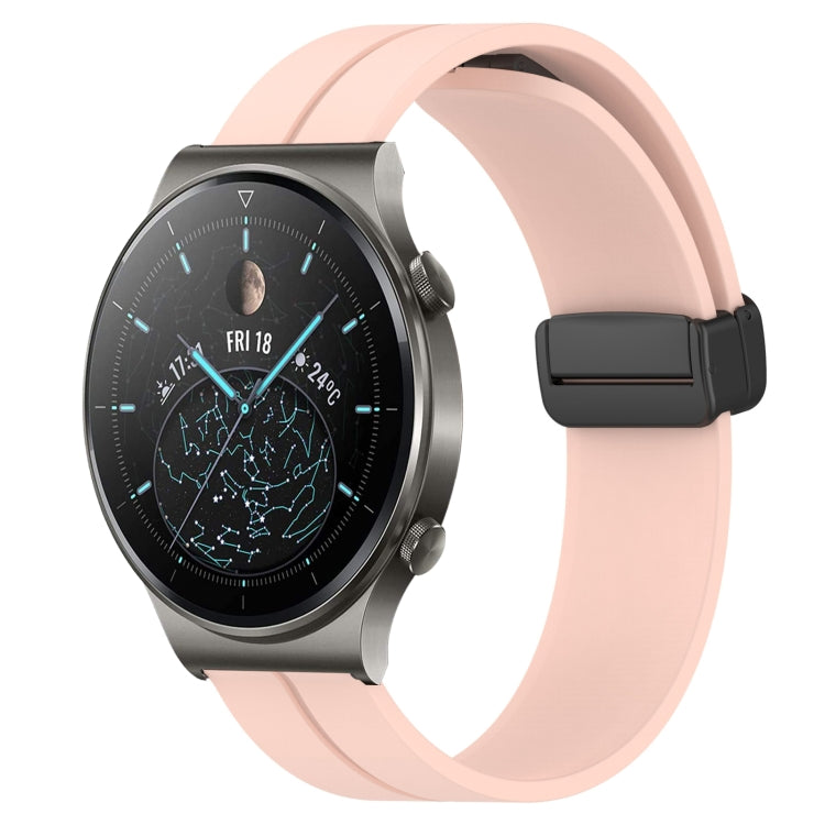 For Huawei GT2 Pro 22mm Solid Color Magnetic Clasp Silicone Watch Band
