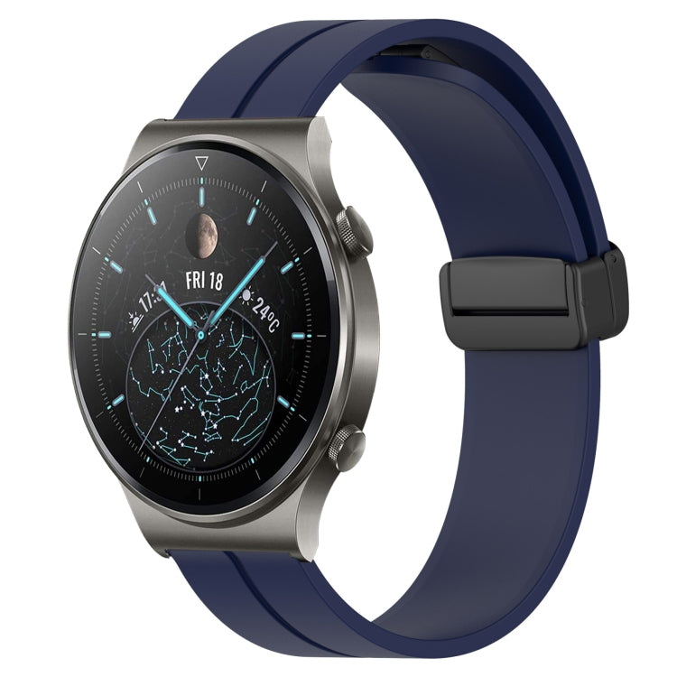 For Huawei GT2 Pro 22mm Solid Color Magnetic Clasp Silicone Watch Band