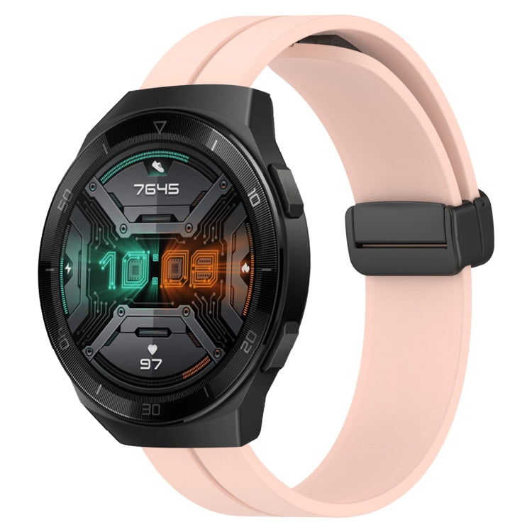For Huawei Watch GT 2E 22mm Solid Color Magnetic Clasp Silicone Watch Band