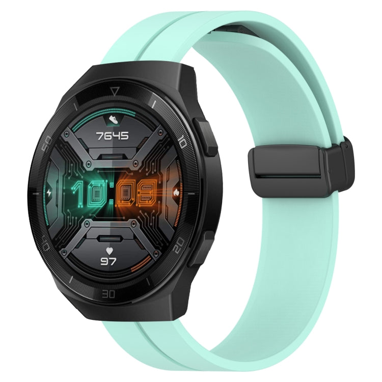 For Huawei Watch GT 2E 22mm Solid Color Magnetic Clasp Silicone Watch Band