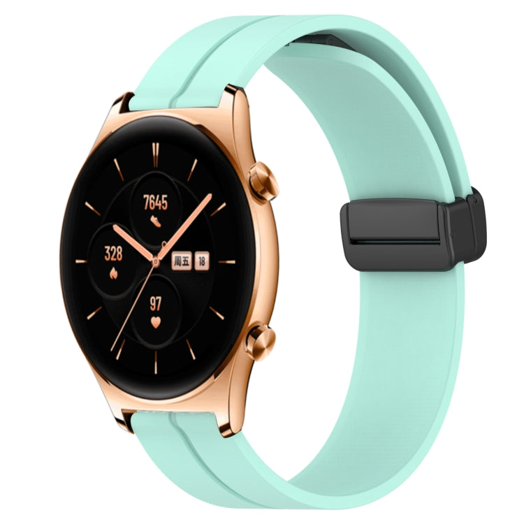 For Honor Watch GS 3 22mm Solid Color Magnetic Clasp Silicone Watch Band