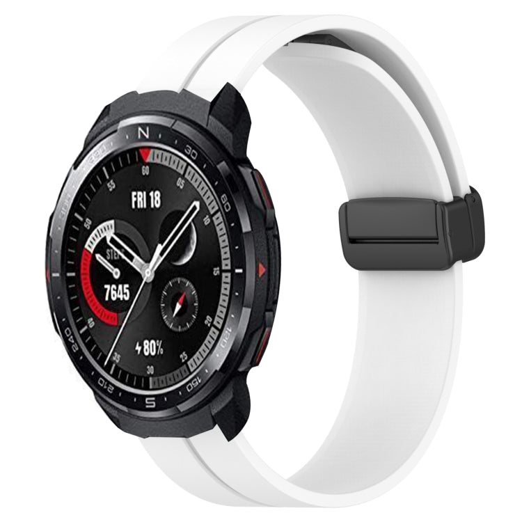 For Honor Watch GS Pro 22mm Solid Color Magnetic Clasp Silicone Watch Band