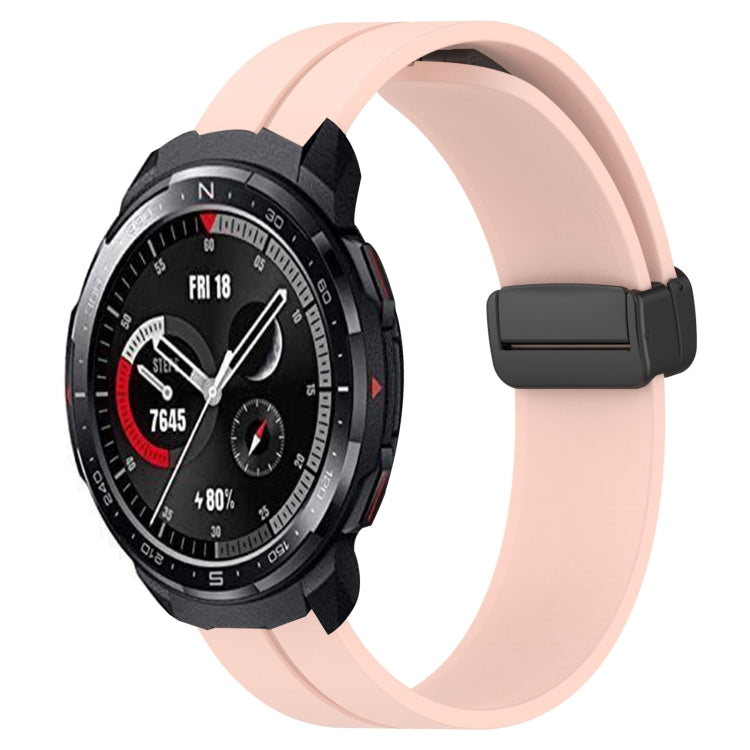 For Honor Watch GS Pro 22mm Solid Color Magnetic Clasp Silicone Watch Band