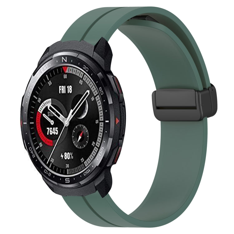For Honor Watch GS Pro 22mm Solid Color Magnetic Clasp Silicone Watch Band