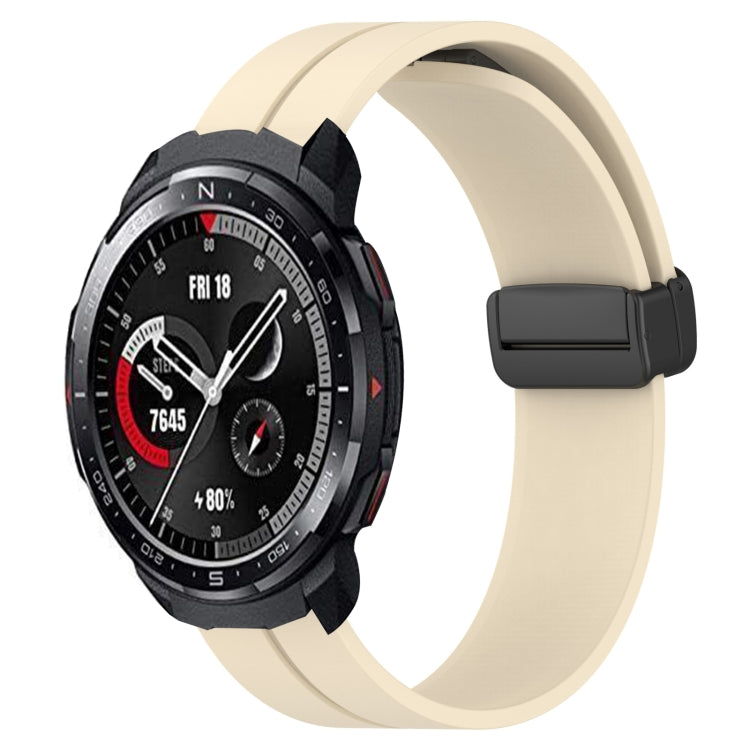 For Honor Watch GS Pro 22mm Solid Color Magnetic Clasp Silicone Watch Band