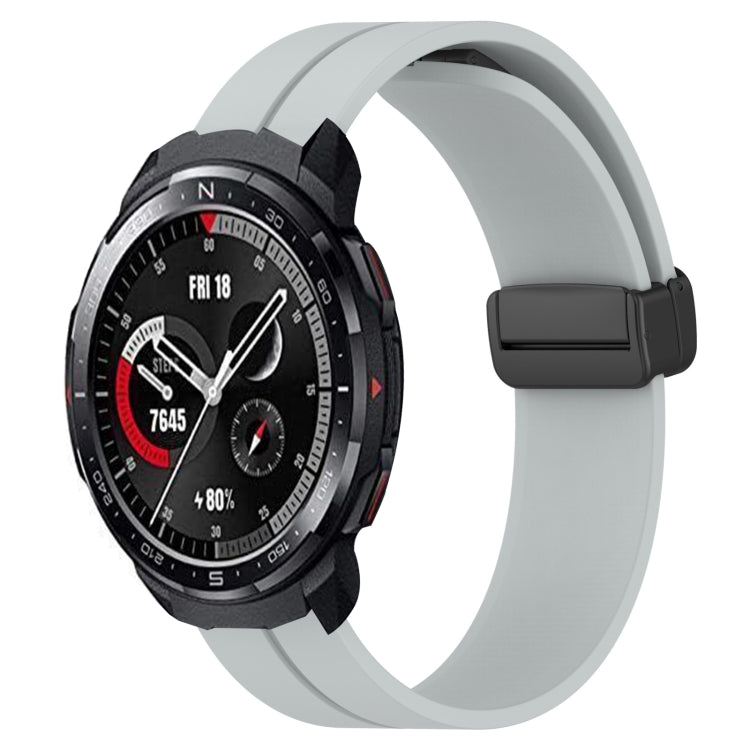 For Honor Watch GS Pro 22mm Solid Color Magnetic Clasp Silicone Watch Band