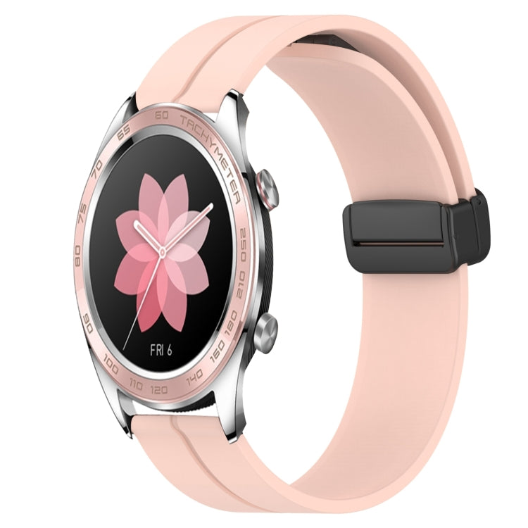 For Honor Watch Dream 22mm Solid Color Magnetic Clasp Silicone Watch Band